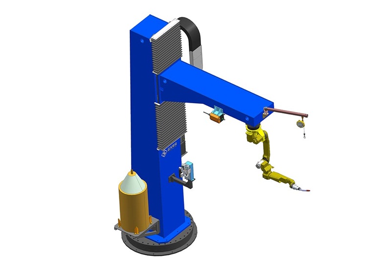 C frame with slewing belt lifting